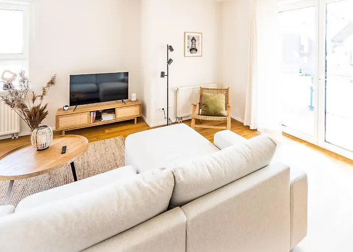 Lägenhet Wunderschoene Mit Feldblick Und Balkon, Mit Kostenlosem Wlan Und Strandfahrrad, Haustiere Erlaubt